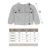 Baby Girl Knit Cardigan Long Sleeve Sweater LILAX