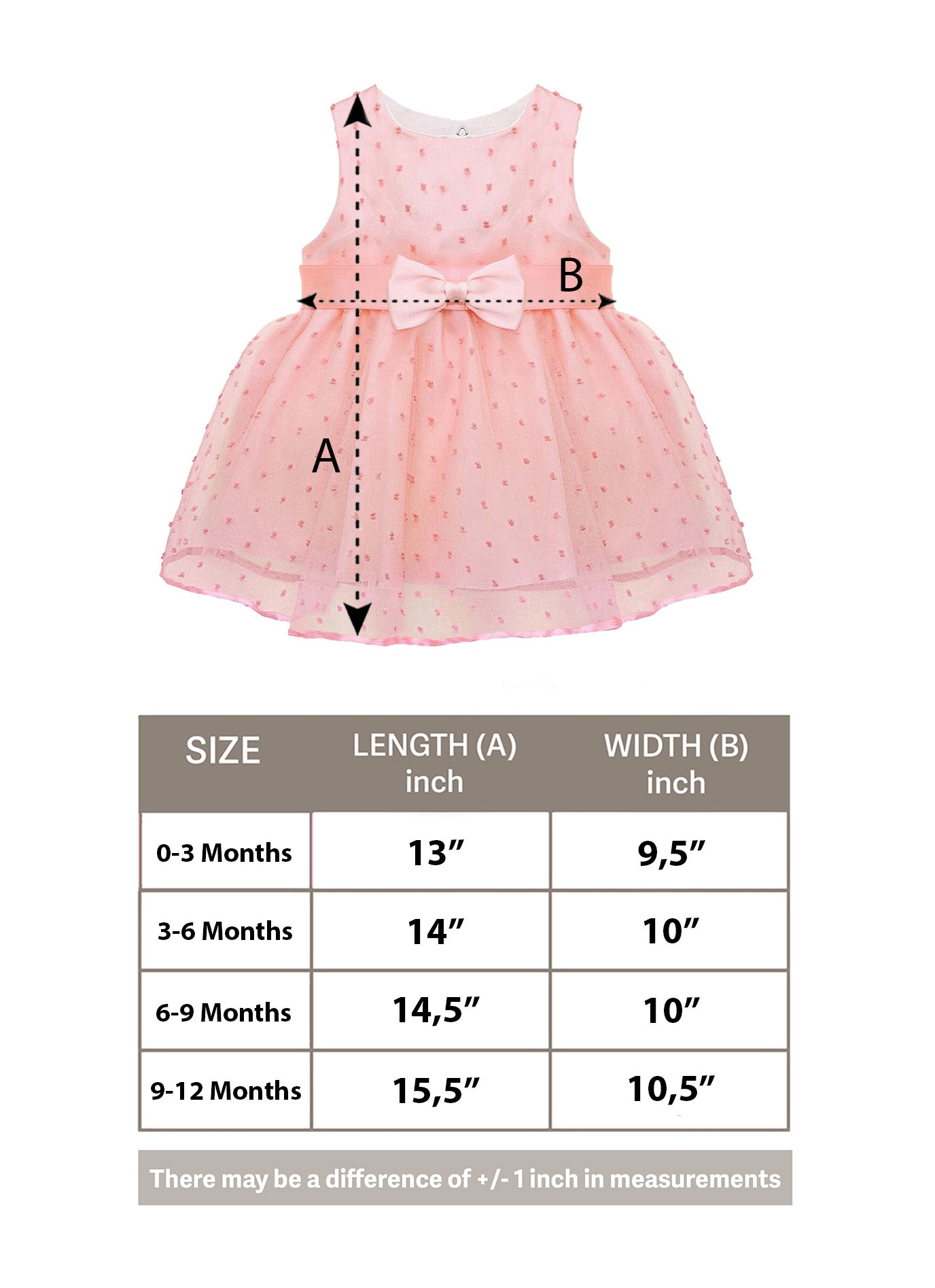 Baby Girls' Lace Dot Tulle Dress Pageant Sleeveless Party Wedding Outfit 3 Piece LILAX