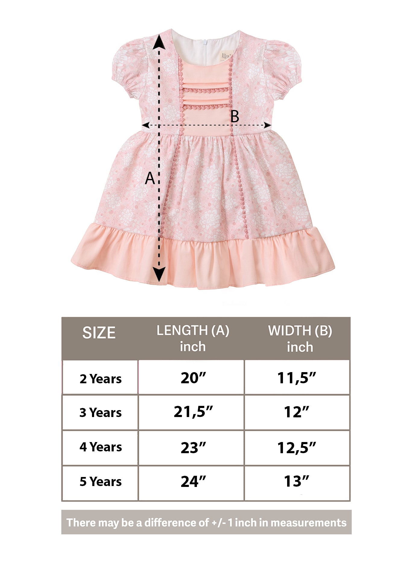 Little Girls' Short Sleeve Dress - Toddler Party Dress LILAX