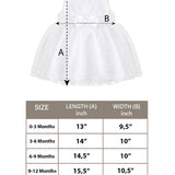 Baby Girls' Lace Dot Tulle Dress Pageant Sleeveless Party Wedding Outfit 3 Piece LILAX