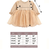 Princess Dress for Baby Girl with Long Sleeve Butterfly Wing and Tulle Perfect for Parties LILAX