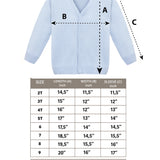 V-Neck Cardigan Sweater for Boys - Featuring Button Closure, Toddler to Youth