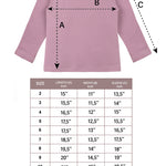 Girls' Basic Crewneck Long Sleeve Cotton T-Shirt / 8 to 10 Years LILAX