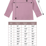 Girls' Basic Crewneck Long Sleeve Cotton T-Shirt / 11-12 Years LILAX