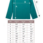 Girls' Basic Mock Turtleneck Long Sleeve Cotton Solid T-Shirt / 5 to 8 Years LILAX