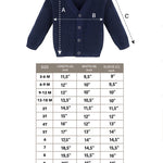 Classic Knit V-Neck Cardigan Sweater for Baby & Toddler Boys with Long Sleeves OZAK TRIKO (MUSTAFA CENGIZ OZBOZ )