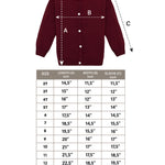 Girls' Classic Knit Cardigan Long Sleeve Button Closure Sweater 2 Years to 12 Years LILAX