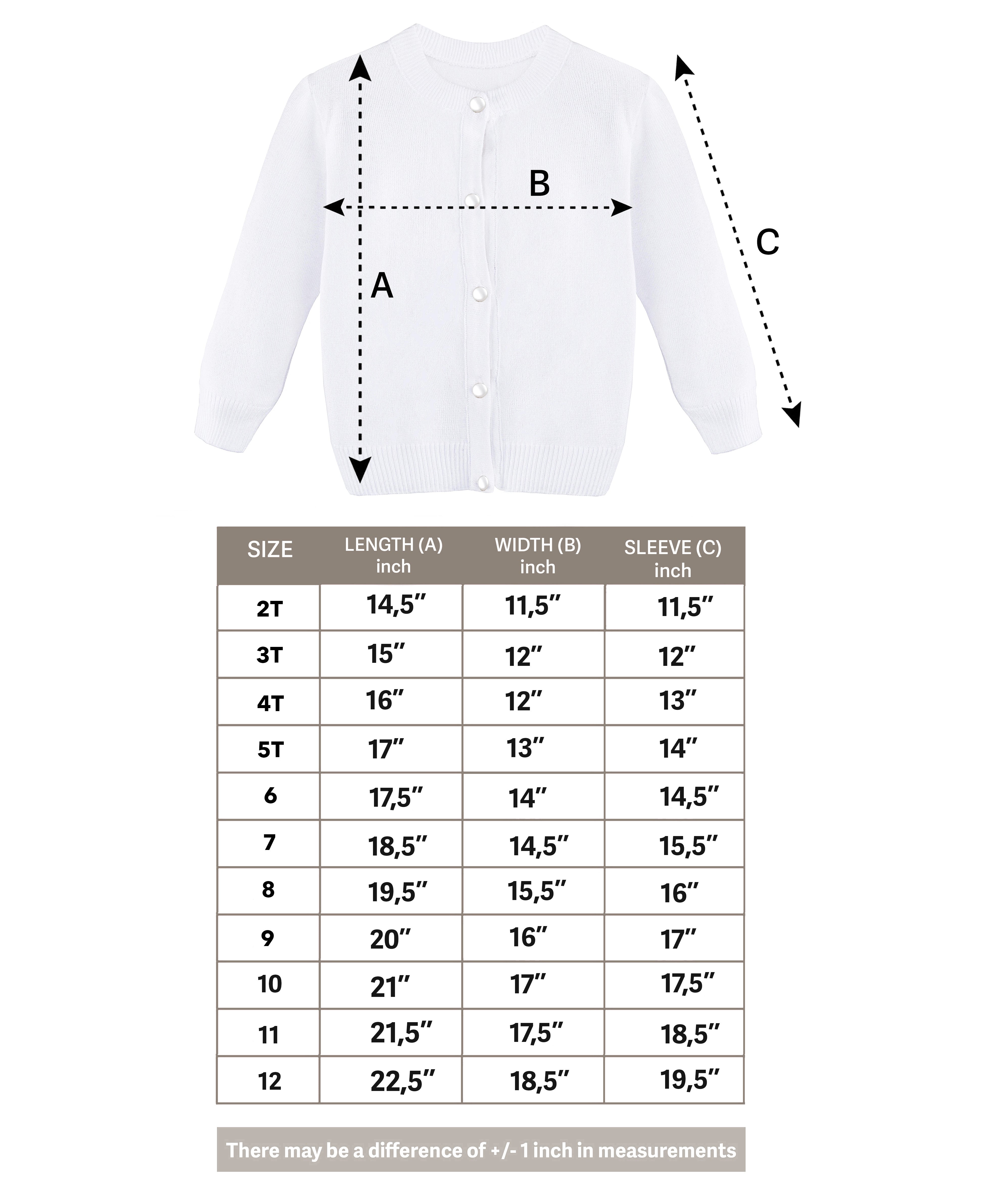 Girls' Classic Knit Cardigan Long Sleeve Button Closure Sweater 2 Years to 12 Years LILAX