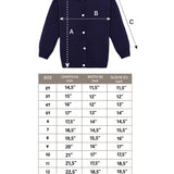 Girls' Classic Knit Cardigan Long Sleeve Button Closure Sweater 2 Years to 12 Years LILAX