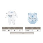 Regal and Handsome: 5-Piece Layette Gift Set with Jeweled Crown Tuxedo for Baby Boys (0-3 Months) LILAX