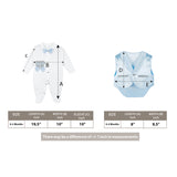 Regal and Handsome: 5-Piece Layette Gift Set with Jeweled Crown Tuxedo for Baby Boys (0-3 Months) LILAX