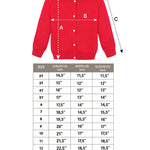 Girls' Classic Knit Cardigan Long Sleeve Button Closure Sweater 2 Years to 12 Years LILAX