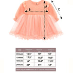 Princess Dress for Baby Girl with Long Sleeve Butterfly Wing and Tulle Perfect for Parties LILAX