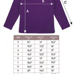 Girls' Basic Crewneck Long Sleeve Cotton T-Shirt  / 5 to 7 Years lilax