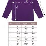 Girls' Basic Crewneck Long Sleeve Cotton T-Shirt  / 5 to 7 Years lilax