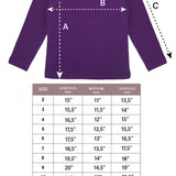 Girls' Basic Crewneck Long Sleeve Cotton T-Shirt / 11-12 Years LILAX