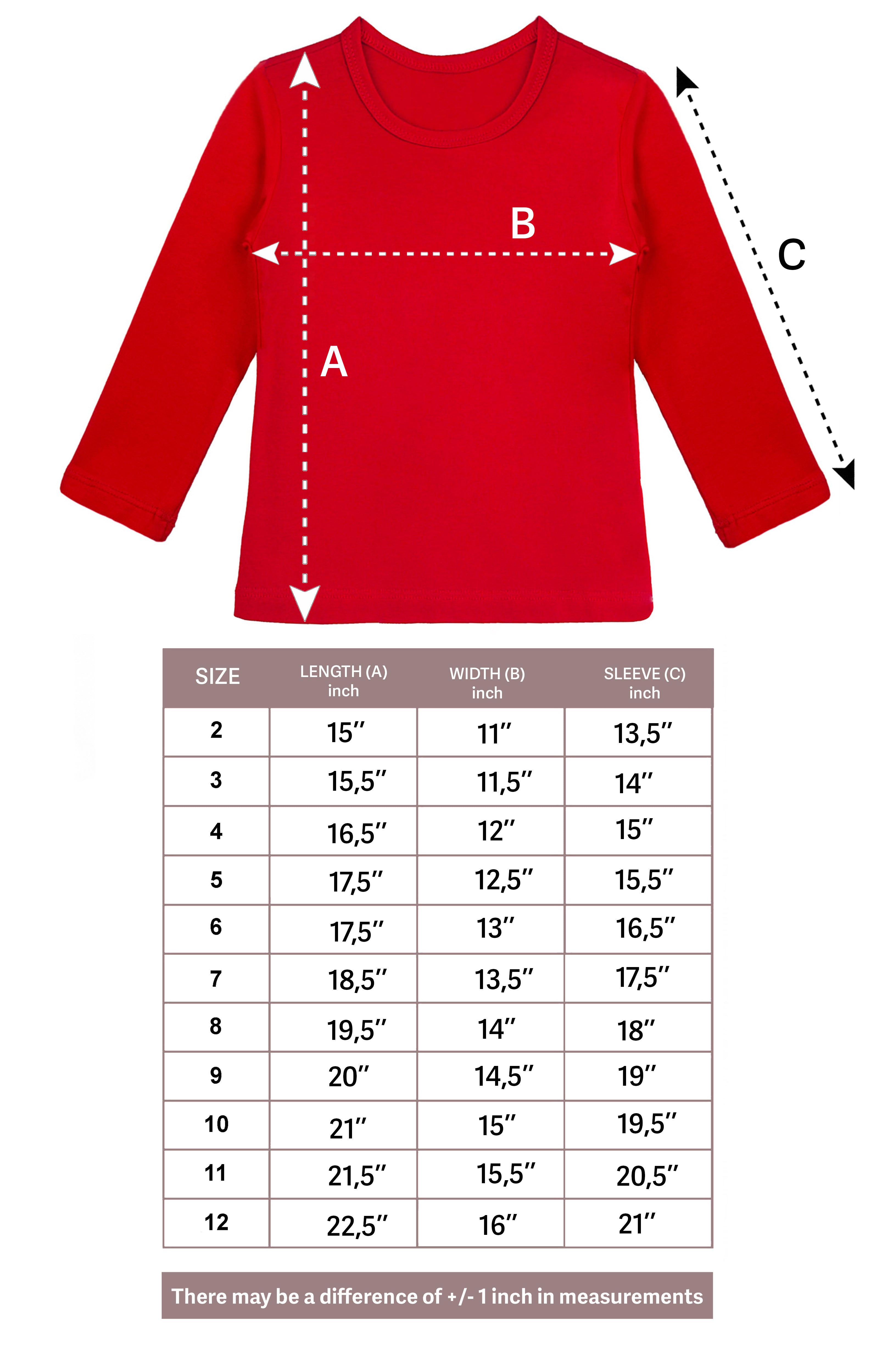 Girls' Basic Crewneck Long Sleeve Cotton T-Shirt  / 5 to 7 Years lilax