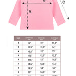 Girls' Basic Crewneck Long Sleeve Cotton T-Shirt  / 5 to 7 Years lilax