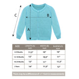 Baby & Toddler Girls' Knit Cardigan Long Sleeve Button Closure Sweater