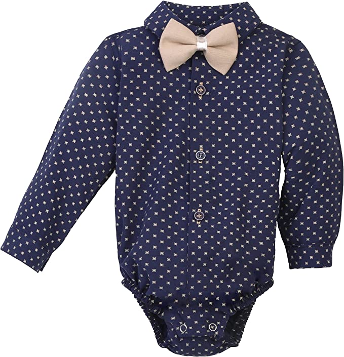 Formal Gentlemen's 4-Piece Set: Vest - Pants - Bowtie and Schoulders Strap Ensemble for Baby Boys LILAX