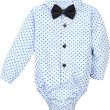 Formal Gentlemen's 4-Piece Set: Vest - Pants - Bowtie and Schoulders Strap Ensemble for Baby Boys LILAX