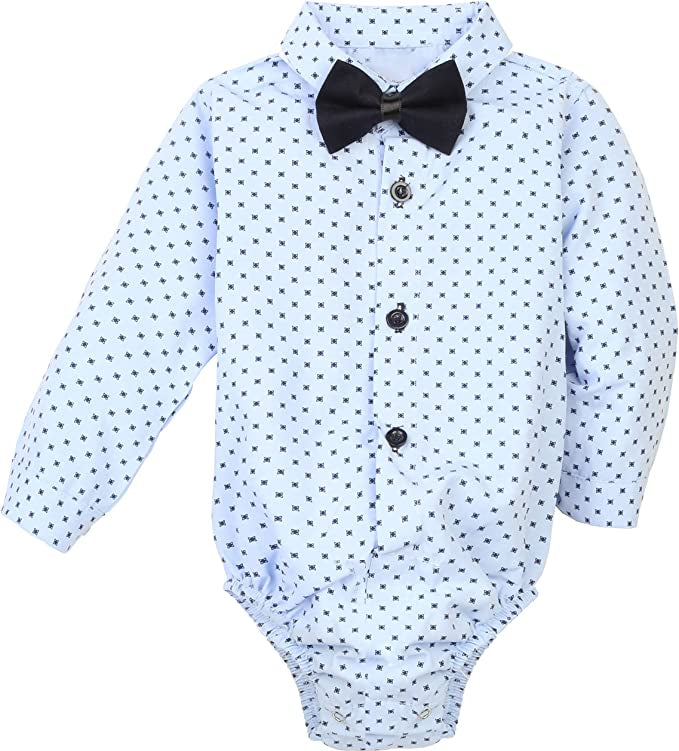 Formal Gentlemen's 4-Piece Set: Vest - Pants - Bowtie and Schoulders Strap Ensemble for Baby Boys LILAX