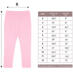 Girls' Basic Soft Leggings Solid Full Length Cotton / 9 to 12 Years LILAX