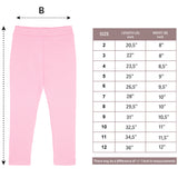 Girls' Basic Soft Leggings Solid Full Length Cotton / 9 to 12 Years LILAX