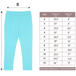 Girls' Basic Soft Leggings Solid Full Length Cotton / 9 to 12 Years LILAX