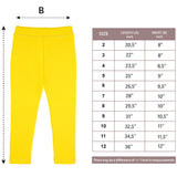 Girls' Basic Soft Leggings Solid Full Length Cotton / 9 to 12 Years LILAX