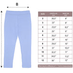 Girls' Basic Soft Leggings Solid Full Length Cotton / 9 to 12 Years LILAX