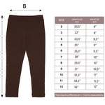 Girls' Basic Soft Leggings Solid Full Length Cotton / 9 to 12 Years LILAX