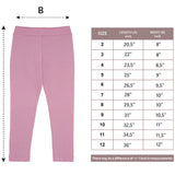 Girls' Basic Soft Leggings Solid Full Length Cotton / 9 to 12 Years LILAX