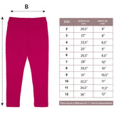 Girls' Basic Soft Leggings Solid Full Length Cotton / 9 to 12 Years LILAX