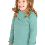 Girls cotton solid basic turtleneck t-shirt and leggings set; perfect for baby girl clothes & christmas gift ideas