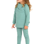 Girls cotton solid basic turtleneck t-shirt and leggings set; perfect for baby girl clothes & christmas gift ideas