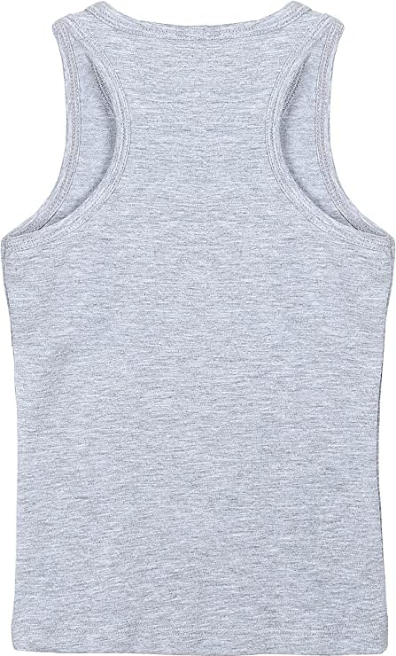 Girls' Soft Solid Cotton Blend Racerback Tank Top / 5 to 7 Years LILAX