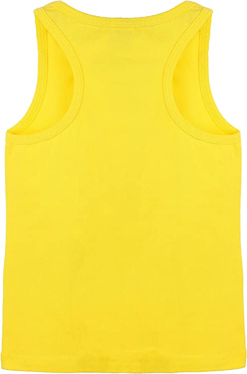 Girls' Soft Solid Cotton Blend Racerback Tank Top / 5 to 7 Years LILAX