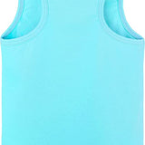 Girls' Soft Solid Cotton Blend Racerback Tank Top / 5 to 7 Years LILAX