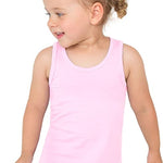 Girls' Soft Solid Cotton Blend Racerback Tank Top / Toddler LILAX