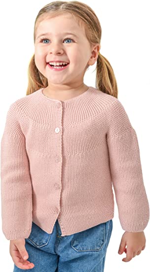 Baby Girl Knit Cardigan Long Sleeve Sweater LILAX