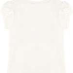 Girls' Basic Cotton T-Shirt  Short Puff Sleeve Crewneck / 8 to 10 LILAX