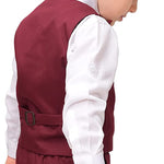 Boys Formal 4 Piece Dress Shirt Pants and Tie and Vest Suit Set LILAX