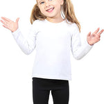 Girls' Basic Crewneck Long Sleeve Cotton T-Shirt / 8 to 10 Years LILAX