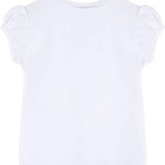 Girls' Basic Cotton T-Shirt  Short Puff Sleeve Crewneck / 8 to 10 LILAX