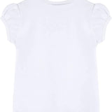 Girls' Basic Cotton T-Shirt  Short Puff Sleeve Crewneck / 8 to 10 LILAX