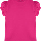 Girls' Basic Cotton T-Shirt  Short Puff Sleeve Crewneck / 8 to 10 LILAX