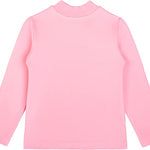 Girls' Basic Mock Turtleneck Long Sleeve Cotton Solid T-Shirt / 5 to 8 Years LILAX