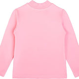 Girls' Basic Mock Turtleneck Long Sleeve Cotton Solid T-Shirt / 5 to 8 Years LILAX