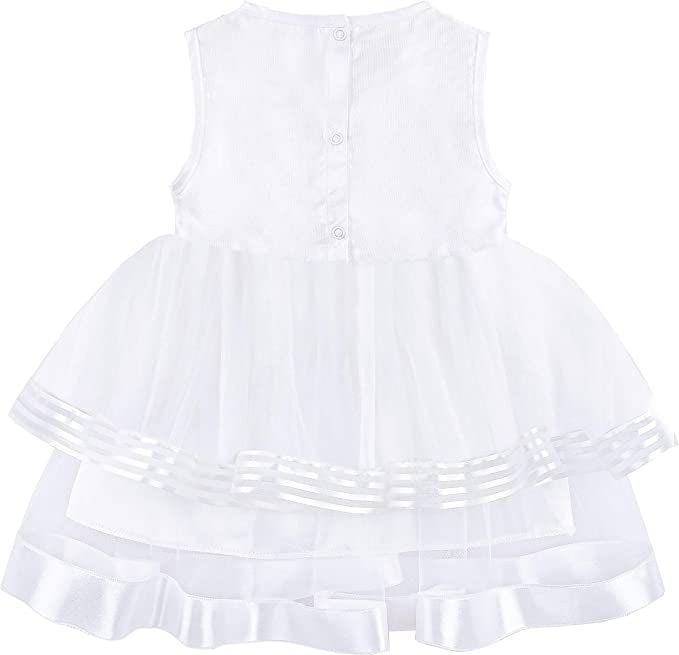 Baby Girls Wedding Party Dress Princess Tulle Gown 4 Piece Newborn Set